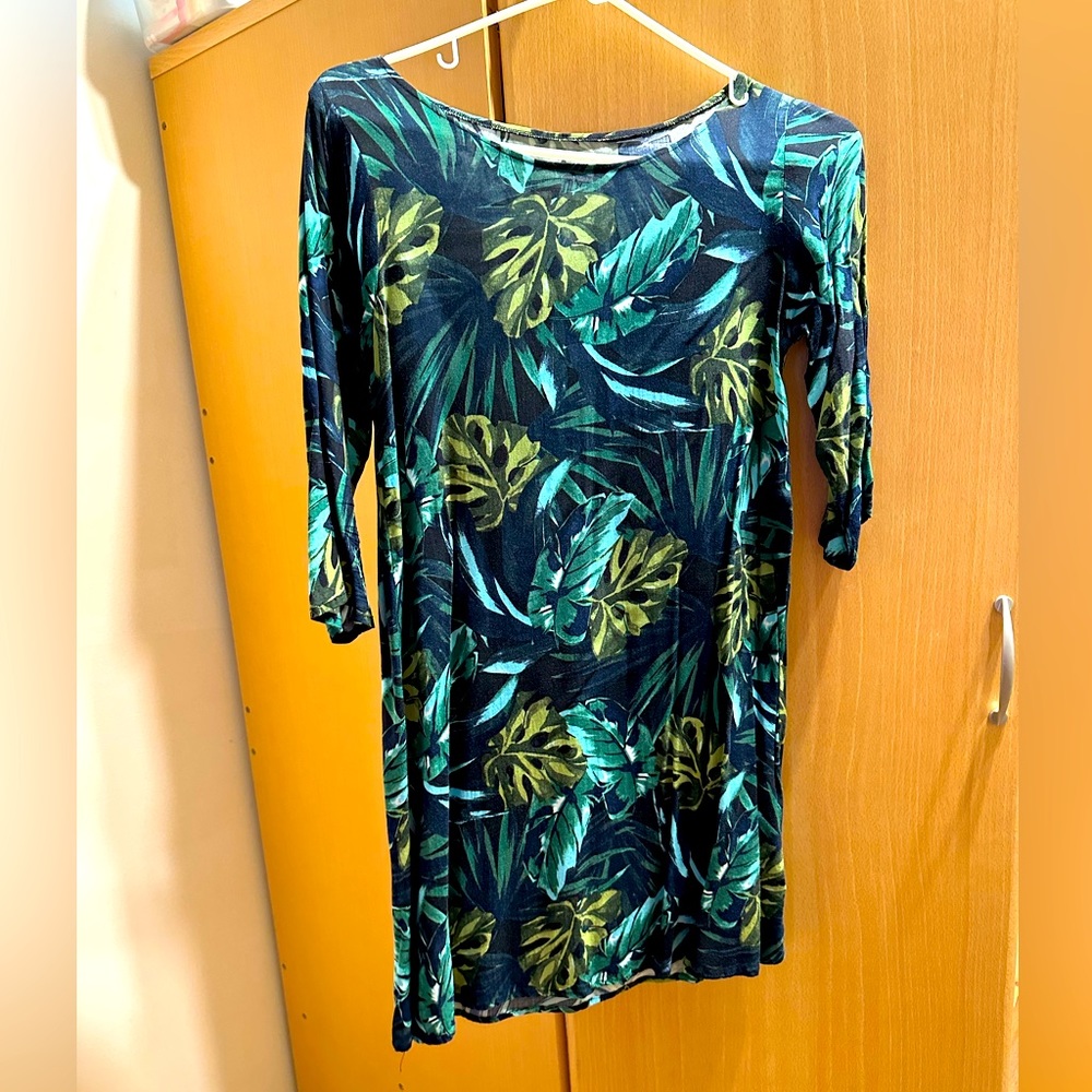 Leaf Print Dress